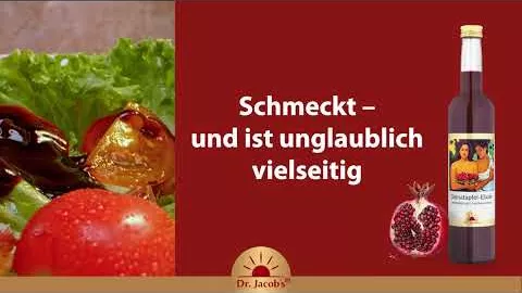 Video über GRANATAPFEL ELIXIER Dr.Jacob's, 500 ml