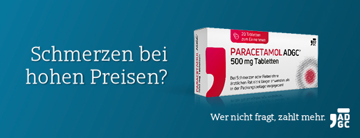 PARACETAMOL ADGC® 500 mg Tabletten, 20 St