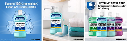 LISTERINE Total Care Zahnstein-Schutz Mundspülung, 600 ml
