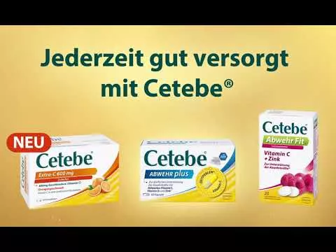 Video über CETEBE ABWEHR plus Vitamin C+Vitamin D3+Zink Kaps., 30 St