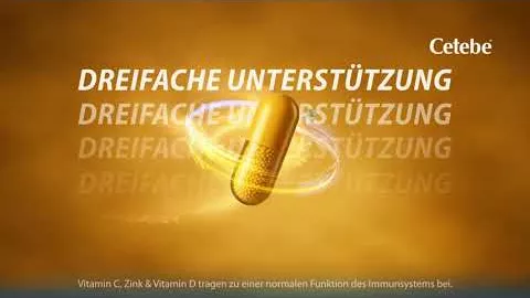 Video über CETEBE ABWEHR plus Vitamin C+Vitamin D3+Zink Kaps., 30 St