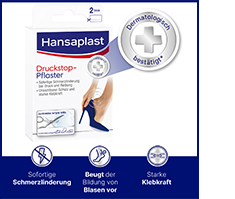 HANSAPLAST Druckstopp transparent.Schutzpolster, 2 St