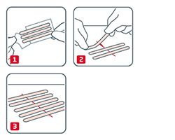 Leukoplast Leukosan Strip steril 6x38 mm / 6x75 mm, 9 St