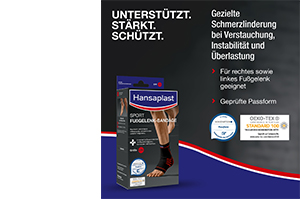 Hansaplast Sport Fußgelenk-Bandage Größe L/XL, 1 St