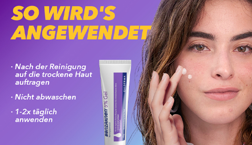 Benzaknen® 5% Gel bei leichter bis mittelschwerer Akne, 40 g