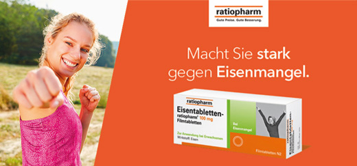 EISENTABLETTEN-ratiopharm 100 mg Filmtabletten, 50 St