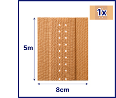 HANSAPLAST Classic Pflaster 8 cmx5 m, 1 St