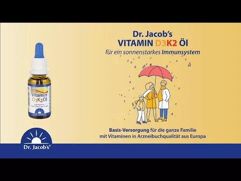 Video über Vitamin D3K2 Öl forte Dr. Jacob`s Tropfen, 20 ml