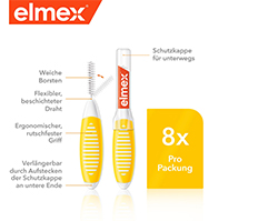 Elmex Interdentalbürsten Iso Größe 4 0,7 mm gelb, 8 St