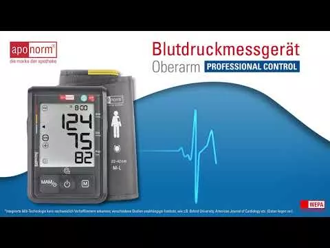 Video über aponorm® Professionell Control Oberarm-Blutdruckmessgerät, 1 St