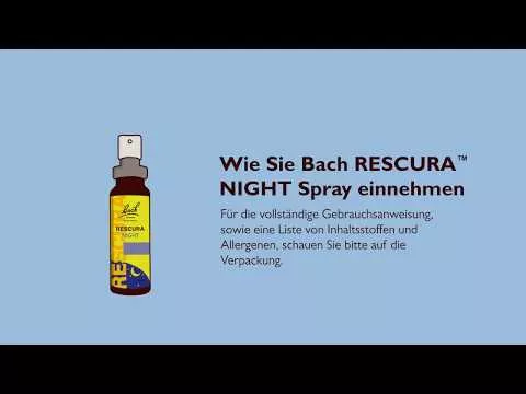 Video über Bachblüten Original Rescura Night Spray mit Alkohol, 20 ml