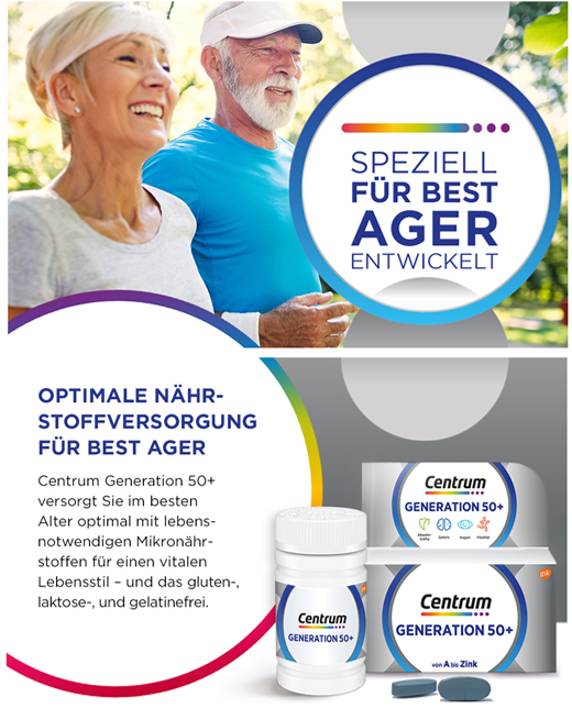 Centrum Generation 50 + Tabletten, 60 St