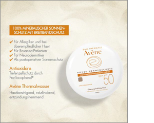 AVENE Kompaktsonnencreme SPF 50 gold, 10 g