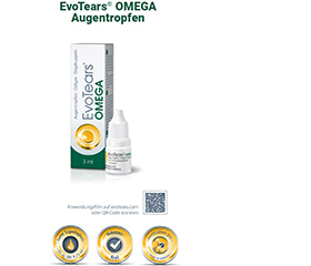 EVOTEARS Omega Augentropfen, 3 ml
