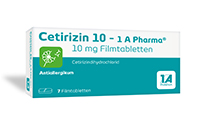 CETIRIZIN 10-1A Pharma Filmtabletten, 50 St