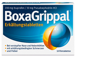 BoxaGrippal Erkältungstabletten 200 mg/30 mg Filmtabletten, 10 St