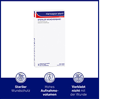 HANSAPOR steril Wundverband 10x20 cm, 3 St
