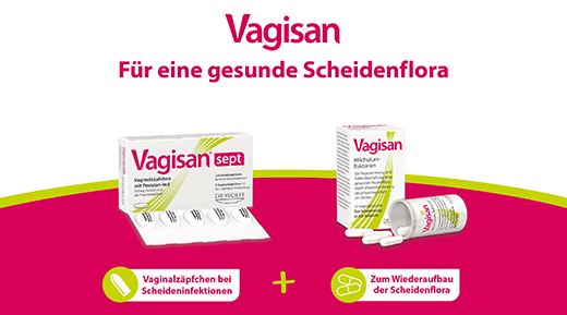 Vagisan sept Vaginalzäpfchen mit Povidon-Iod, 10 St