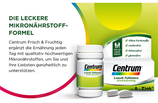 Centrum frisch & fruchtig Lutschtabletten, 30 St