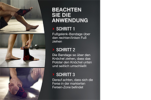 Hansaplast Sport Fußgelenk-Bandage Größe S/M, 1 St