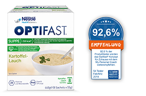 OPTIFAST Suppe Kartoffel-Lauch Pulver, 8X55 g