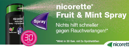 Nicorette Fruit & Mint Spray 1 mg / Sprühstoß Nfc, 1 St