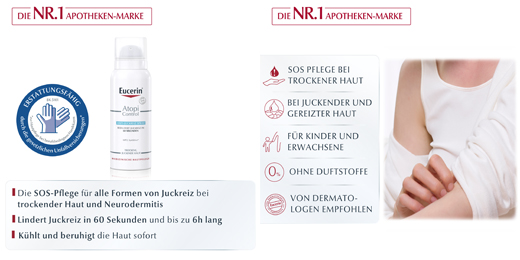 Eucerin Atopicontrol Anti-Juckreiz Spray, 50 ml