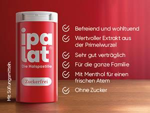 IPALAT Halspastillen zuckerfrei, 400 St