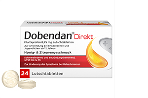 DOBENDAN Direkt Flurbiprofen 8,75 mg Lutschtabl., 24 St