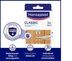 Hansaplast Classic Pflaster 8 cm x 1 m, 1 St