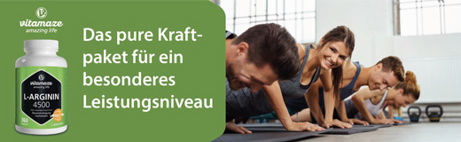 L-Arginin hochdosiert 4.500 mg Kapseln, 360 St