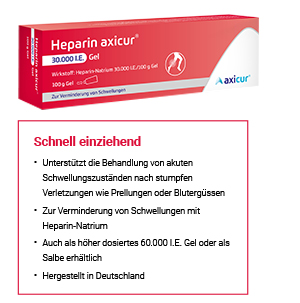Heparin axicur® 30.000 I.E. Gel , 100 g