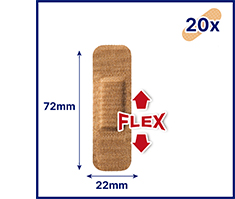 HANSAPLAST Elastic Pflasterstrips, 20 St