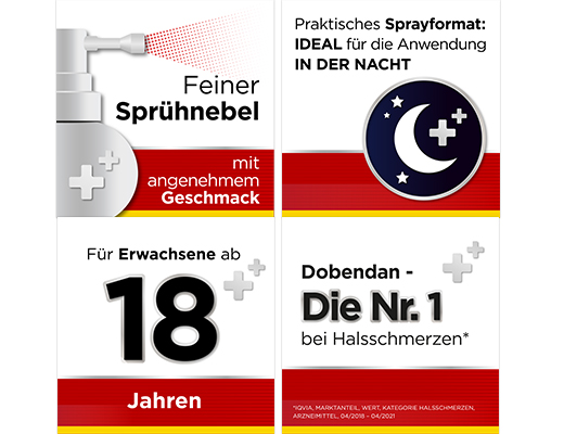 Dobendan® Direkt Flurbiprofen Spray Honig- & Zitronengeschmack, 15 ml