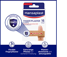 HANSAPLAST Elastic Finger Pflasterstrips, 16 St