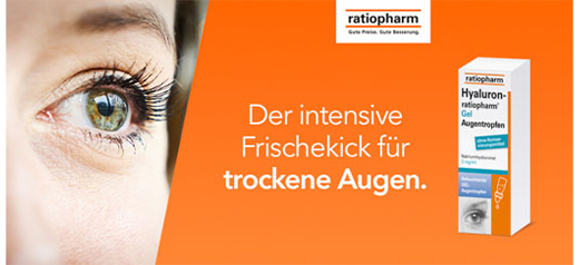 Hyaluron-Ratiopharm Gel Augentropfen, 2X10 ml