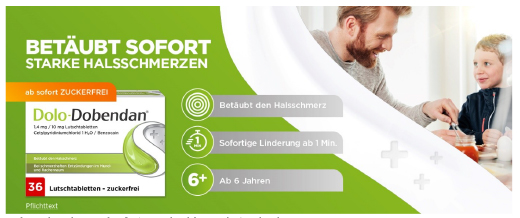 Dolo-Dobendan 1,4 mg / 10 mg Lutschtabletten, 48 St
