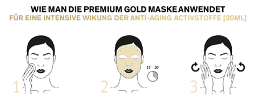 Lierac Premium perfektionierende Gold-Tuchmaske, 1X20 ml