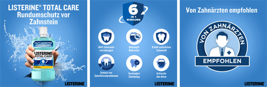 LISTERINE Total Care Zahnstein-Schutz Mundspülung, 600 ml