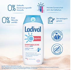 LADIVAL empfindliche Haut Plus Apres Lotion, 200 ml