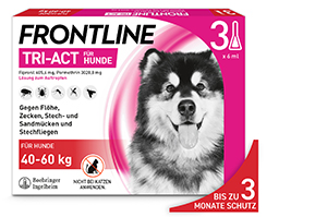 FRONTLINE Tri-Act Lsg.z.Auftropfen f.Hunde 40-60kg, 3 St