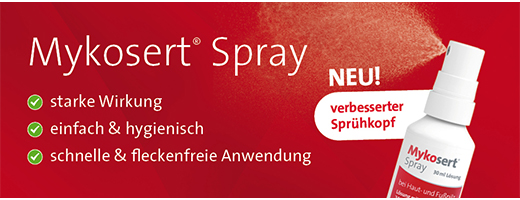 MYKOSERT Spray bei Haut- und Fußpilz, 30 ml