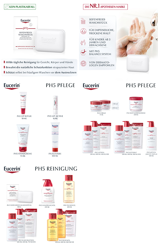 EUCERIN pH5 seifenfreies Waschstück empfindl.Haut, 100 g