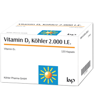 Vitamin D3 Köhler 2000 IE Kapseln, 120 St