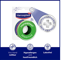 HANSAPLAST Fixierpfl.Sensitive 1,25 cmx5 m, 1 St