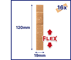 HANSAPLAST Elastic Finger Pflasterstrips, 16 St
