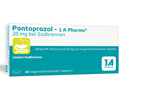 PANTOPRAZOL-1A Pharma 20mg bei Sodbrennen msr.Tab., 14 St