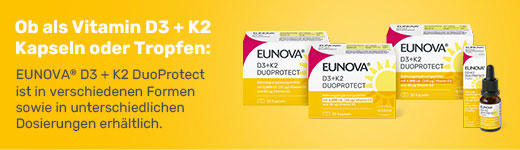 Eunova Duoprotect D3 + K2 1000 I.E. / 80 µg Kapseln, 2X90 St