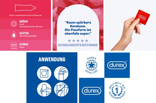 durex® Gefühlsecht classic Kondome, 40 St