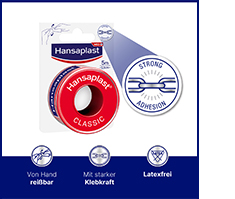 HANSAPLAST Fixierpfl.Classic 2,5 cmx5 m, 1 St